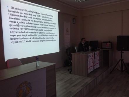 OKULUMUZDA BOZKIR TOPLUM SAĞLIĞI MERKEZİ HIV AİDS KONULU SEMİNER YAPTI